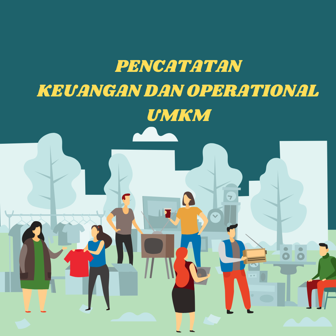 Hijau dan Merah Ceria Ilustrasi Bazar UMKM pengumuman Poster e1737627799702